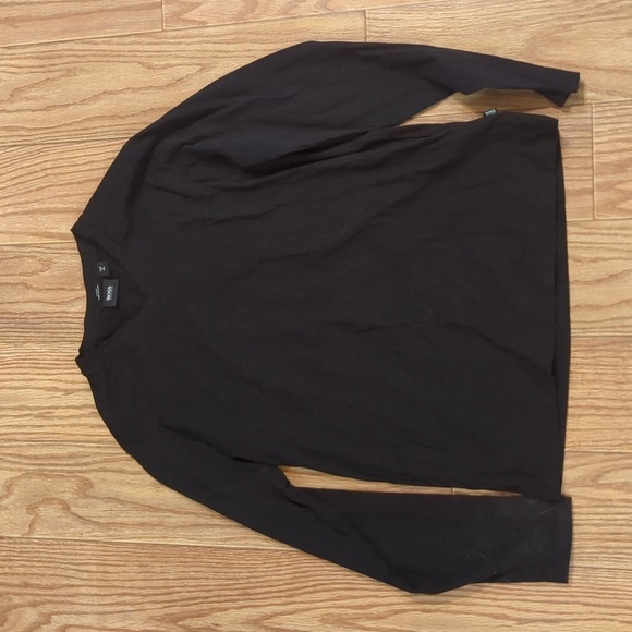 Boss Other - Boss Hugo Boss black long-sleeve slim fit pima cotton stretchy t-shirt, men's XL